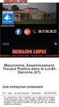 Mobile Screenshot of menaspa-lopes-maconnerie.com